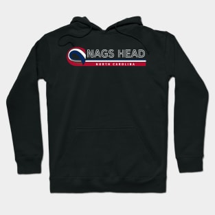 Nags Head, NC Summertime Vacationing State Flag Colors Hoodie